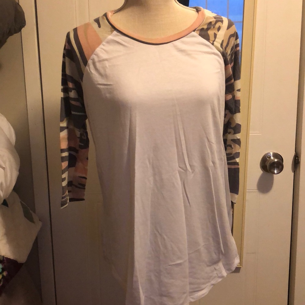 White Crow 3/4 sleeve tee